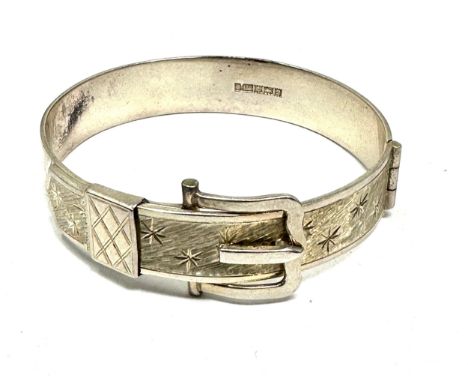 Vintage silver buckle bracelet weight 35g