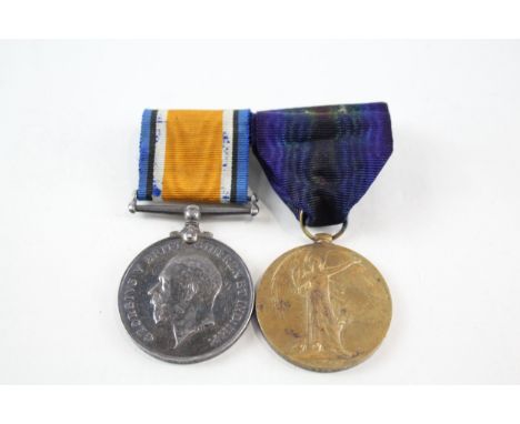 Mounted WW1 Medal Pair 33512 Pte C. Sedgley R. Fus