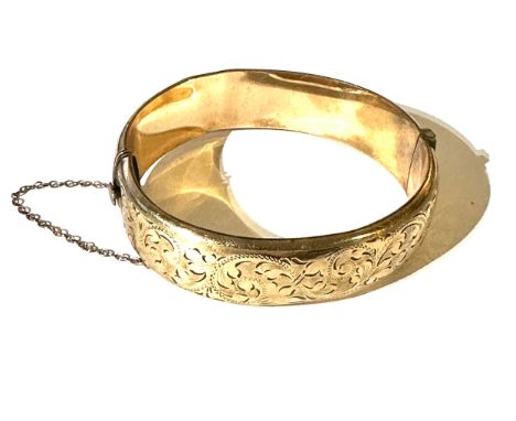 Vintage 1/5th 9ct gold bangle weight 23g