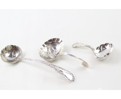 3 x .925 sterling silver spoons inc antique, caddy etc