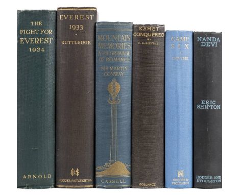 Norton (Edward Felix). The Fight for Everest: 1924, 1st edition, Edward Arnold &amp; Co., 1925, 32 colour and half-tone plate