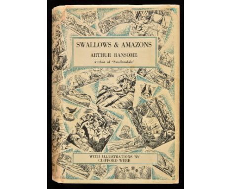 Ransome (Arthur). Swallows &amp; Amazons, 1st illustrated edition, 1931, illustrations by Clifford Webb, a little light spott
