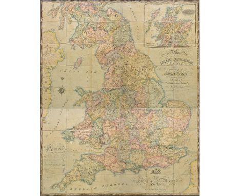 British Canal Map. Walker (John), Map of the Inland Navigation, Canals, and Rail Roads with the Situations of the various Min