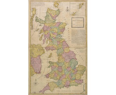 British Isles. Moll (Herman), A new map of Great Britain according to the newest and most exact observations, published Thos.