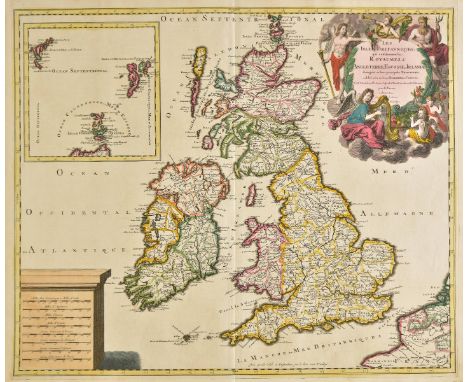 British Isles. Valk (Gerard), Les Isles Britanniques, qui contiennent les Royaumes d'Angleterre Ecosse, et Irlande..., Tire d