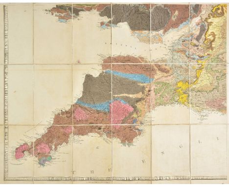 England &amp; Wales. Greenough (George Bellas), A Geological Map of England &amp; Wales by G. B. Greenough Esq. F.R.S., Presi