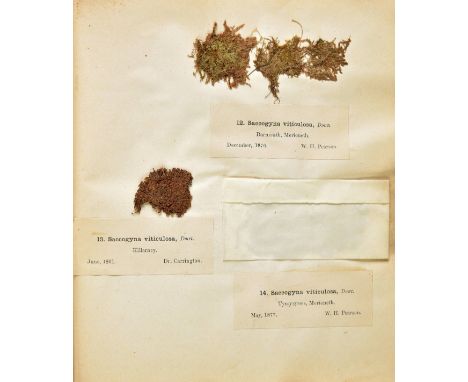 Carrington (Benjamin &amp; Pearson, William Henry). Hepaticae Britannicae Exsiccatae, four fascicules, Manchester, 1878-90,  