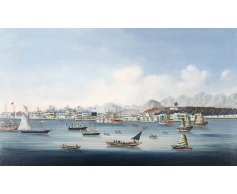 Chinese School, late 19th CenturyAmoy oil on canvas45.7 x 78.1cm (18 x 30 3/4in).Footnotes:ProvenanceWith Paul Mason Gallery,
