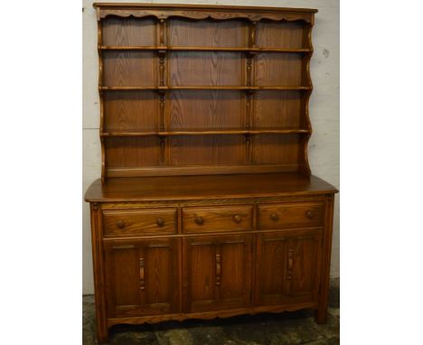 Ercol dresser, L146 x D50 x H191cm&nbsp;