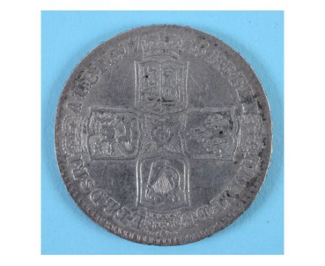 A George II half crown, 1745, LIMA  See illustration