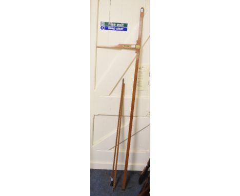 A late 19th/early 20th century T O Blake of 58 Hatton Garden, London, boxwood brewery malt/beer measuring rod, each side havi