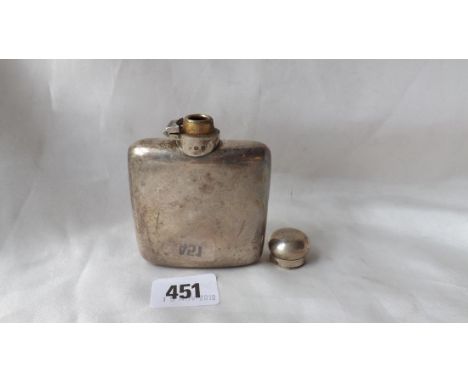 Hip flask 2.5” wide B'ham by M &amp; W    