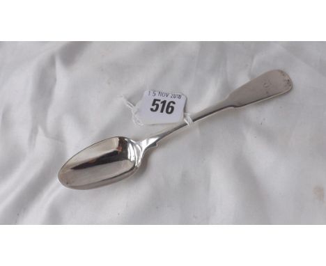 Scottish provincial fiddle pattern dessert spoon 28g.   