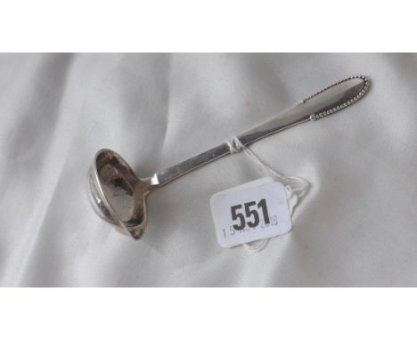 Georg Jensen bead pattern cream ladle Lon 1931 28g.  