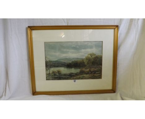 John Hamilton Glass   Scottish loch 12”x18” signed     