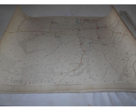 MAPS   12 Ordnance Survey 25 inch to mile, c. 1885-90, 1 Wiltshire, 6 Somerset &amp; 5 Devon, all cold. 