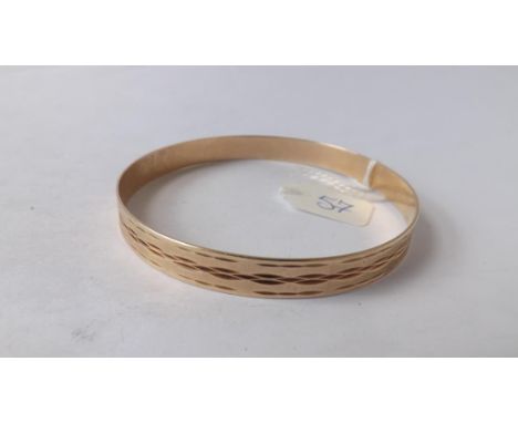 Another similar 9ct bangle 13.3g     