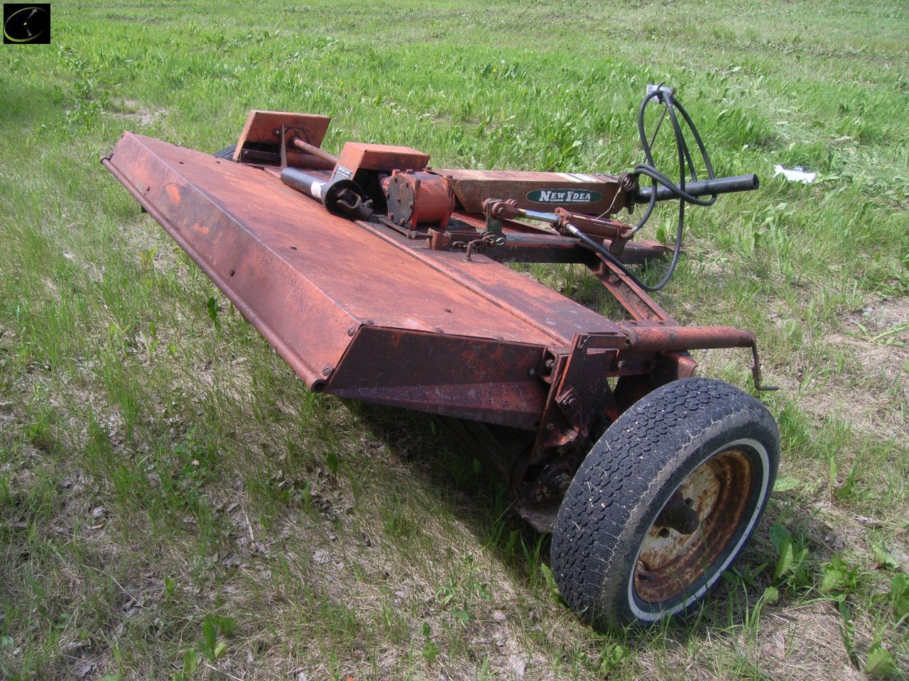 New Idea 7ft hay crimper, rubber/steel rollers, SN 23687