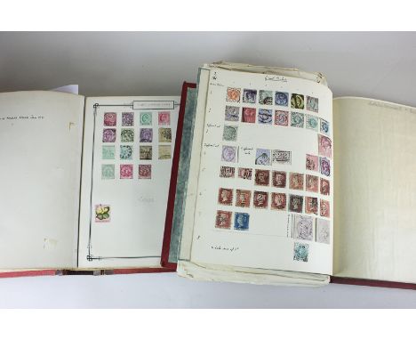 A Sectional Imperial Stamp album containing Penny Reds, Commonwealth stamps and another similar stamp album of world stamps