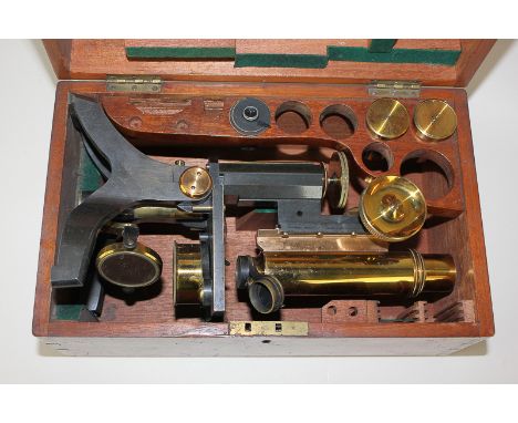 A Swift and Son microscope in fitted box
