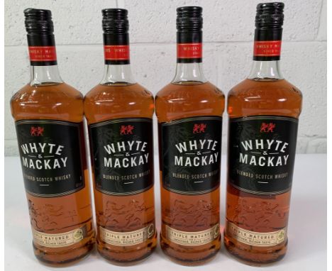 Four Whyte & Mackay Blended Scotch Whisky 4 x 1ltr.