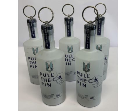 Five Pull The Pin Gin 5 x 700ml (Outer bottles slightly Marked).