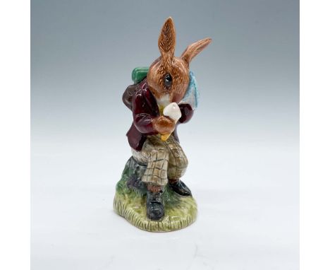 Royal Doulton Bunnykins figurine titled "Billie Bunnykins Cooling Off," model D83. This delightful piece features Billie Bunn