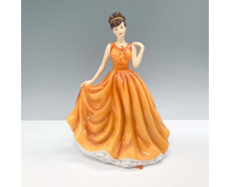 Royal Doulton Birthstones collection figurine titled November Topaz, model HN 5636. Crafted from fine bone china, this hand-d