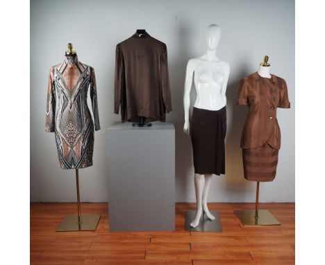 An elegant five-piece designer womenswear collection featuring separates by Akris, Julian Chang, and Emanuel Ungaro. The set 