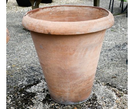 Enzo Zago, a large circular Tuscan terracotta garden planter, 83 cm dia. x 86 cm h 
