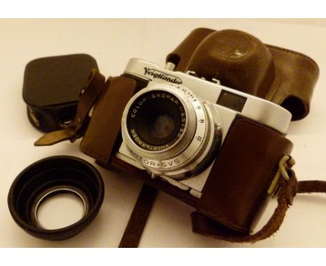 Voigtlander Vito B Camera with leather case and light meter 