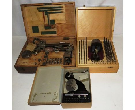 A quantity of watchmakers tools to include various tools in fitted box labelled "Star"
