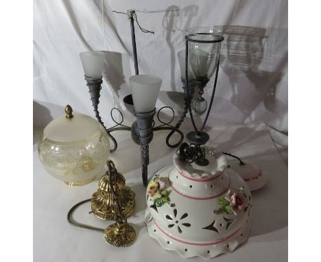 A collection of light fittings