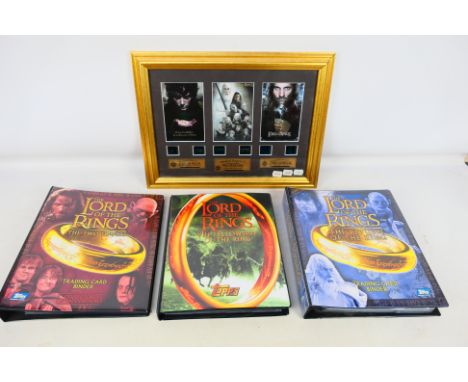 The Lord Of The Rings - Three binders of Topps trade cards comprising The Fellowship Of The Ring, The Two Towers and The Retu