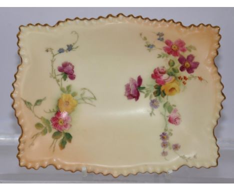 Royal Worcester blush ivory dish 14cm wide approx.