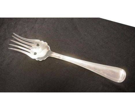 Dutch sterling silver serving fork hallmarked 934, for 1896, (length 27cm approx, weight 130grams approx).