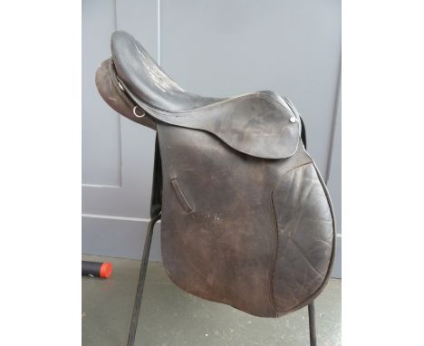 An Elico hunting saddle 15.5in