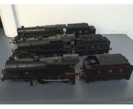 A Bachmann P/Boiler “Scott” Class 4-6-0 Locomotive 6106 Gordon Highlander LMS Crimson 4000 Gal tender in original box, a Horn