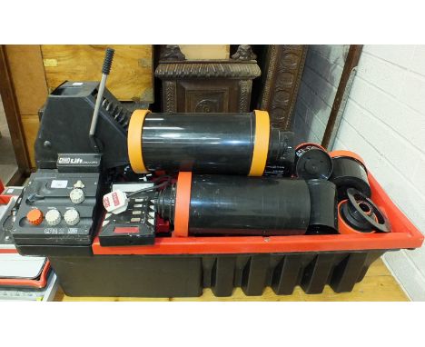 A Jobo Lift CPA2/CPP2 rotary processor with test drum, Jobodrum, Unitank and Multitank 2, also an instruction booklet.
