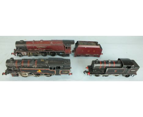 Hornby Dublo, EDL2 4-6-2 locomotive and tender, Duchess of Athol no.6231, EDL18 2-6-4T 4MT Standard Tank Engine no.80054 and 