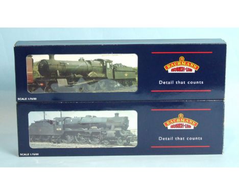Bachmann OO gauge, locomotives: Manor Class BR late crest 4-6-0 "Foxcote Manor" no.7822 and Jubilee Class BR late crest "Invi