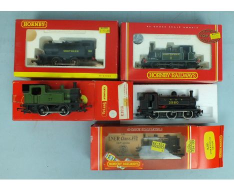 Hornby 00 gauge, four boxed tank engines: R.2100, R2264, R861 and R355G, (4).
