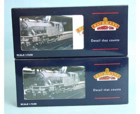 Bachmann OO gauge, locomotives V3 Tank 768 LNER lined Doncaster Green and a V1 Tank 2911 LNER lined black, both boxed, (2).