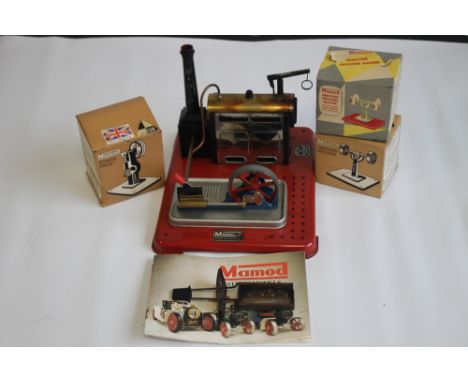 A BOXED MAMOD STATIONARY STEAM ENGINE SP4