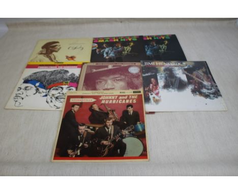 A COLLECTION OF JIMI HENDRIX LPS TO INCLUDE - Smash Hits x 2, Cornerstone, Crash Landing, The Essential Jimi Hendrix (Double)