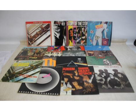 SEVENTEEN LP RECORDS to include seven Rolling Stones(Sticky Fingers, Under Cover, Tattoo You, Still Life, Some Girls, Story o