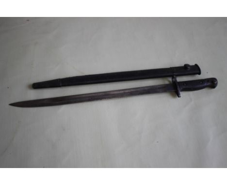 A 1907 WILKINSON BAYONET in scabbard