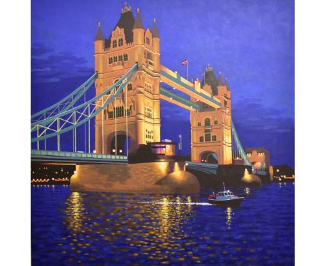 Michael Lawes (British, b. 1948)

Tower Bridge, 2007
Oil on Board
Signed by artist on lower right
Framed
Measures approx. 75c