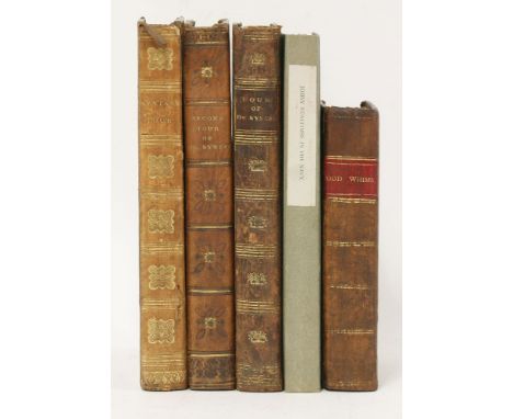 COLOURED PLATE BOOKS: 1.  Combe, William: The Three Tours of Doctor Syntax.  Three volumes.  L, R. Ackermann, 1816-1821; mixe