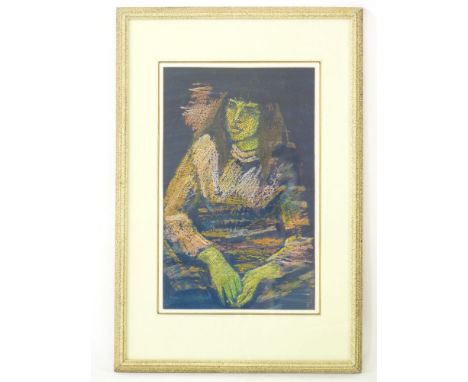 Wyn Casbolt (1914-1963)PORTRAIT OF BARBARAMixed media36 x 22.5cm